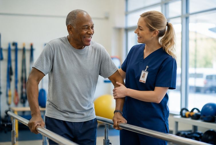 Residents in rehab at The Waters of Fort Wayne