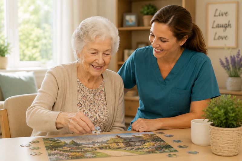 Memory care resident at The Waters of Fort Wayne